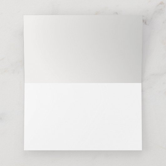 Minimal Sage Green Botanical Place Card Platzkarte (Innenseite Aufgefaltet)