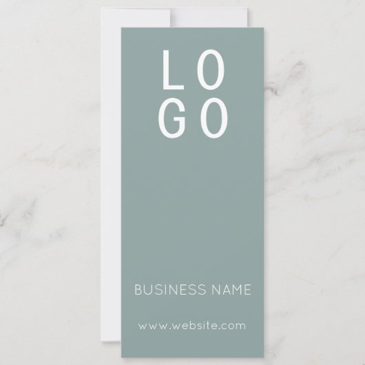 MINIMAL SAGE GREEN BUSINESS LOGO GIFT BESCHEINIGUN (Vorderseite)