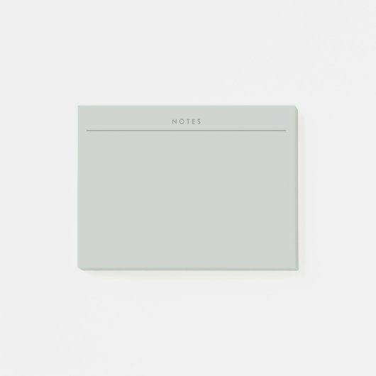 Minimal Sage Green Memo Planner Post-it Post-it Klebezettel (Vorderseite)