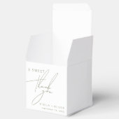 Minimal Sage Green Sweet Danke Hochzeit Geschenkschachtel (Geöffnet)