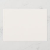 Minimal Sage Green Wedding Menu Card Einladung (Rückseite)