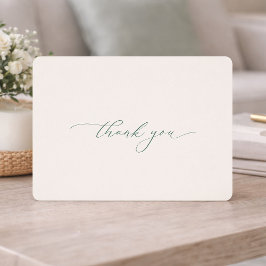 Minimal Sage Green Wedding Thank You Card Einladung