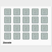 Minimal Sage Hochzeit Danke Stickers (Blatt)