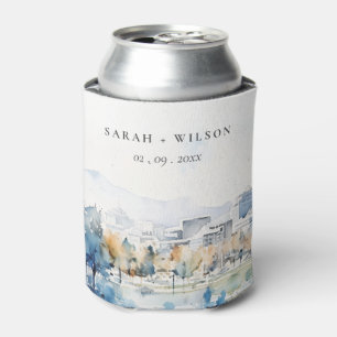 Minimal San Jose, California Watercolor Wedding Dosenkühler