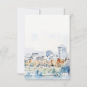 Minimal San Jose RSVP Karte (Rückseite)