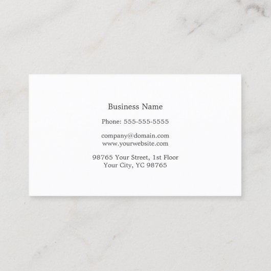 Minimal saubere, blassrosa Textur Streifen weiß Visitenkarte (Rückseite)