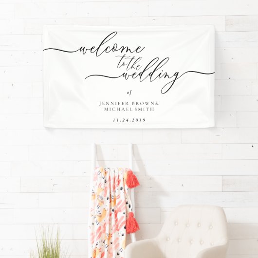 Minimal saubere, moderne Begrüßung Banner (Insitu)