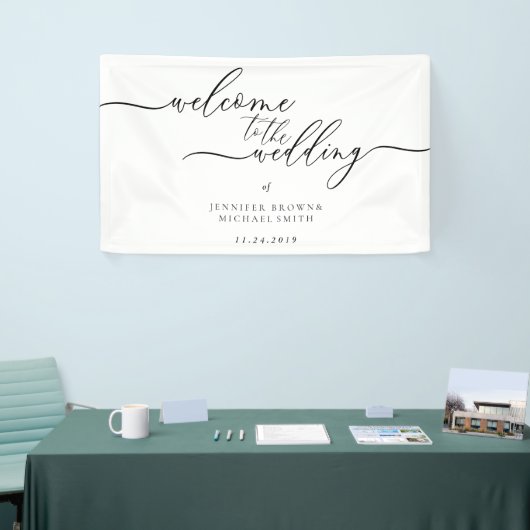 Minimal saubere, moderne Begrüßung Banner (Messeveranstaltung)