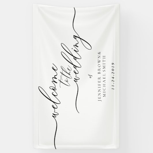 Minimal saubere, moderne Begrüßung Banner (Vertikal)