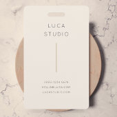 Minimal sauberer einfacher, moderner QR Code Gold Ausweis