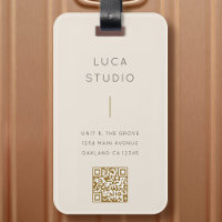 Minimal sauberer einfacher, moderner QR Code Gold