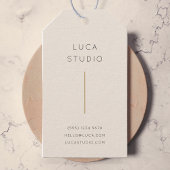 Minimal sauberer einfacher, moderner QR Code Gold  Geschenkanhänger