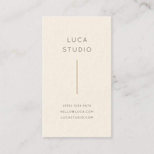 Minimal sauberer einfacher, moderner QR Code Gold  Visitenkarte (Vorderseite)