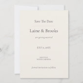 Minimal Save The Date (Vorderseite)