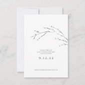 Minimal Save the Date Ändern Sie die Date Wedding (Vorderseite)