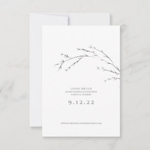 Minimal Save the Date Ändern Sie die Date Wedding