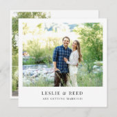 Minimal Save the Date Einladung (Vorne/Hinten)