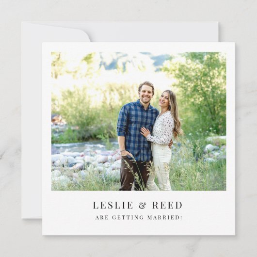 Minimal Save the Date Einladung (Vorderseite)