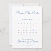Minimal Save the Date mit Kalender Einladung (Vorderseite)