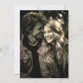 Minimal Save the Date mit Kalender Einladung (Rückseite)