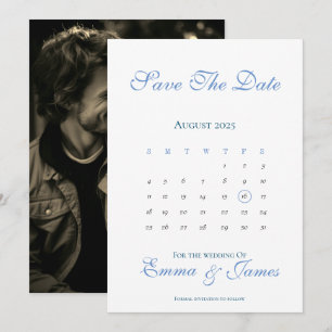 Minimal Save the Date mit Kalender Einladung