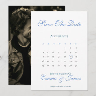 Minimal Save the Date mit Kalender Einladung
