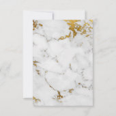 Minimal Save the Date Weißgraumarmor (Rückseite)