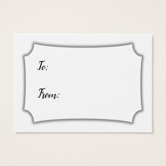 Minimal Say No to Wrapping Baby Shower Geschenkkar (Rückseite)