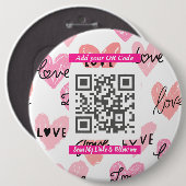 Minimal “Scan Me” QR Code, Simple Accessory Button (Vorne & Hinten)