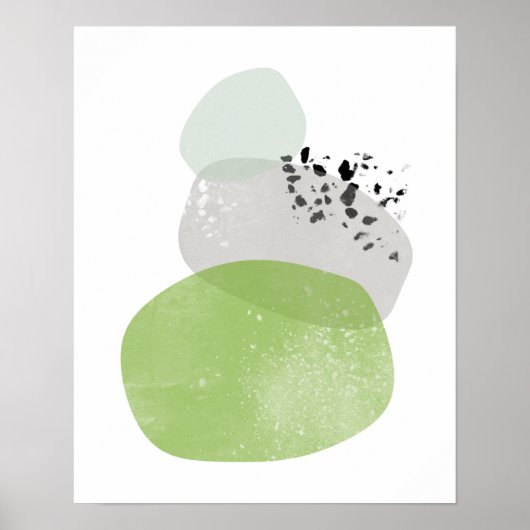 Minimal, scandinavia, abstract greenery poster (Vorne)