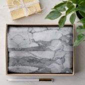 minimal scandinavian modern chic grey white marble seidenpapier (Geschenk)