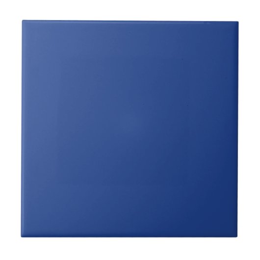 Minimal schlicht blaue Vollfarbe Fliese (Vorderseite)
