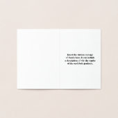 Minimal, Schlicht "Danke so viel!" Karte (Innenseite)