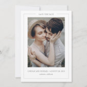 Minimal schlicht Elegant Modernes Save the Date Fo (Vorderseite)