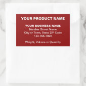 Minimal Schlichte Texte zum Business Product on Re Rechteckiger Aufkleber (Tasche)