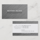 MINIMAL schlichtes modernes, schick gebürstetes Al Visitenkarte (Vorne/Hinten)