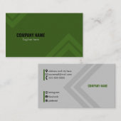 Minimal schmale Farbe und quadratische Linien Visitenkarte (Vorne/Hinten)