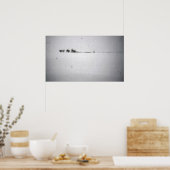 Minimal-Schneeplakat Poster (Küche)