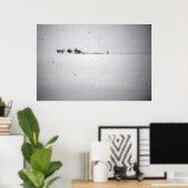 Minimal-Schneeplakat Poster (Heimbüro)