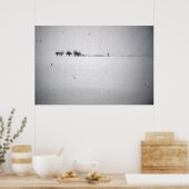 Minimal-Schneeplakat Poster (Küche)