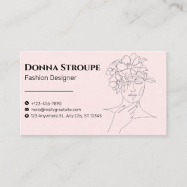 Minimal Schöner und eleganter Mode-Designer Visitenkarte