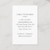 Minimal, Schönheit, Logo, Line Art, Blush Visitenkarte (Rückseite)