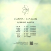 Minimal, Schönheit, Logo, QR-CODE, Business Fensteraufkleber (Blatt 3)