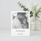 Minimal Schreibmaschine Frohe Weihnachts-Foto Feiertagspostkarte (Stehend Vorderseite)