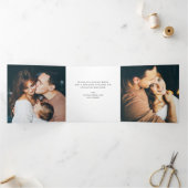 Minimal-Schreibmaschine | Merry and Bright Multi F Dreifach Gefaltete Urlaubskarte (Innenseite)