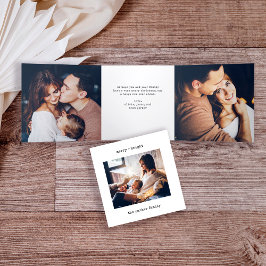 Minimal-Schreibmaschine | Merry and Bright Multi F Dreifach Gefaltete Urlaubskarte