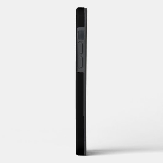 Minimal Schwarz mit rosa Monogramm-Skriptnamen Case-Mate iPhone Hülle (Rückseite / Links)