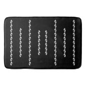 Minimal Schwarz und Weiß Badematte (Vorderseite)