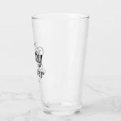 Minimal Schwarz und Weiß Retro Babydusche Glas (Links)