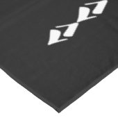 Minimal Schwarz und Weiß Tischdecke (Schrägansicht)